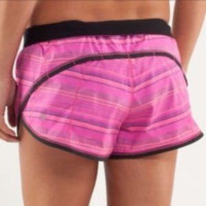 Lululemon Run Roll Down Shorts Elevation Pink sz.4
